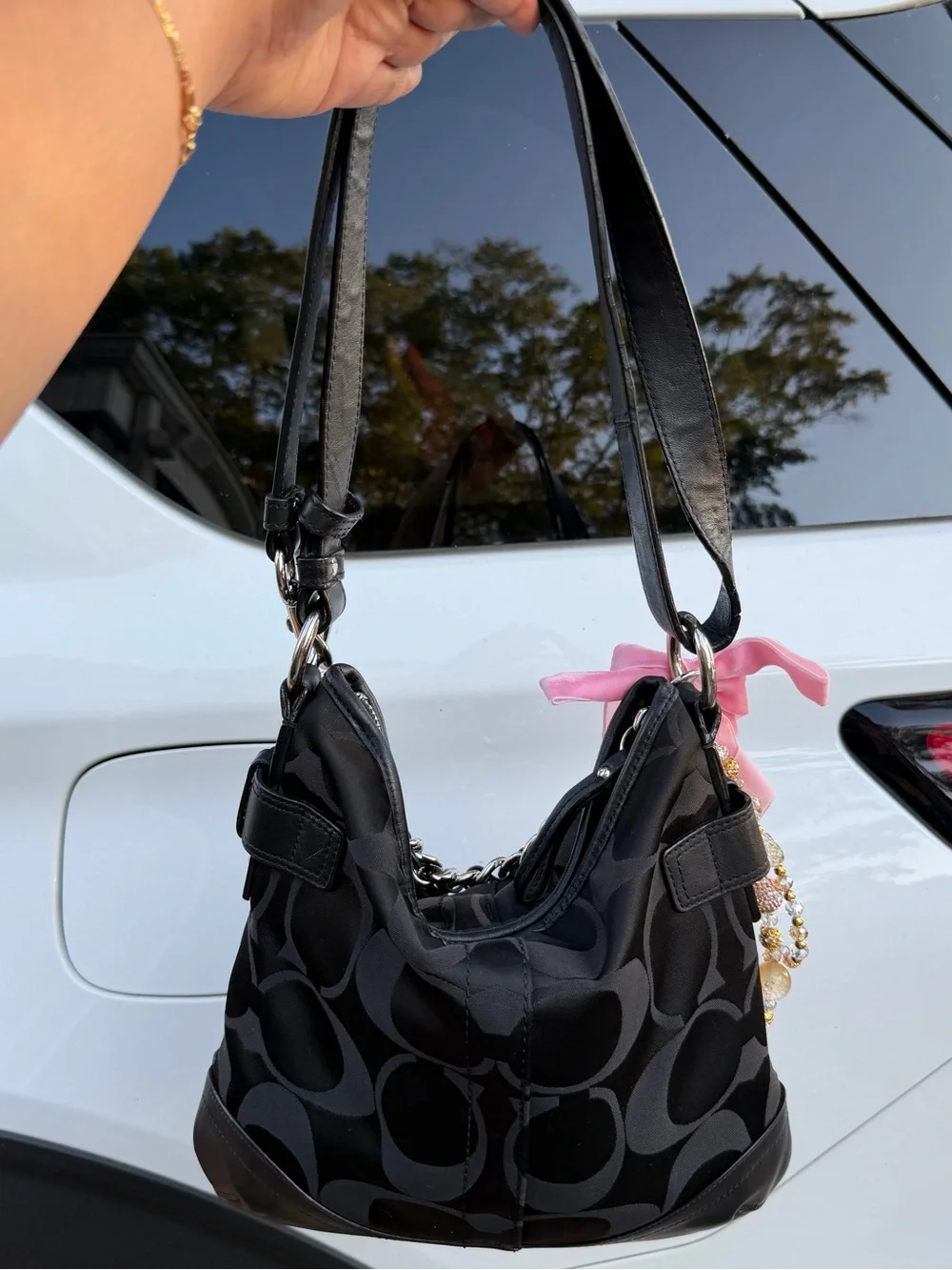 Coach signature shoulder